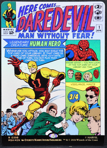 Magic Daredevil Man Without Fear Borderless 398 Marvel Super Heroes NM