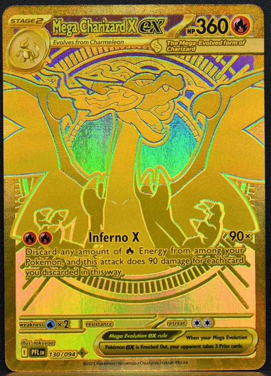 Mega Charizard X ex 130 094 (130/094) - ME02: Phantasmal Flames - NM