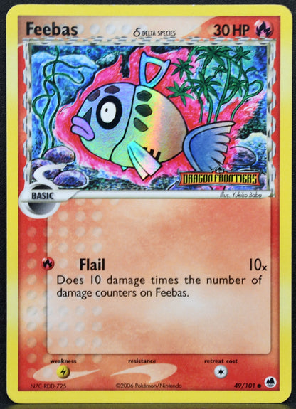 Feebas Delta Species (49/101) Reverse Holofoil Stamped - Dragon Frontiers - HP