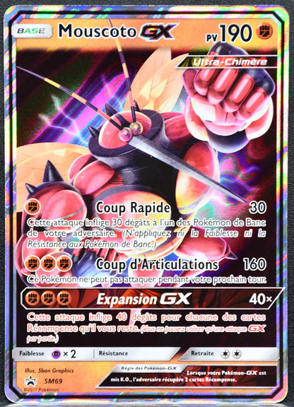 Pokemon TCG Mouscoto Buzzwole GX SM69 FR Promo NM