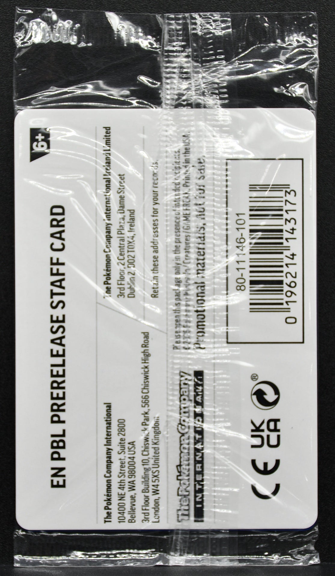 Pokemon TCG Mega Evolution Pitch Black Staff Promos Stamped Sealed