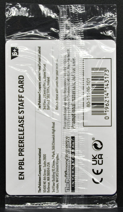 Pokemon TCG Mega Evolution Pitch Black Staff Promos Stamped Sealed