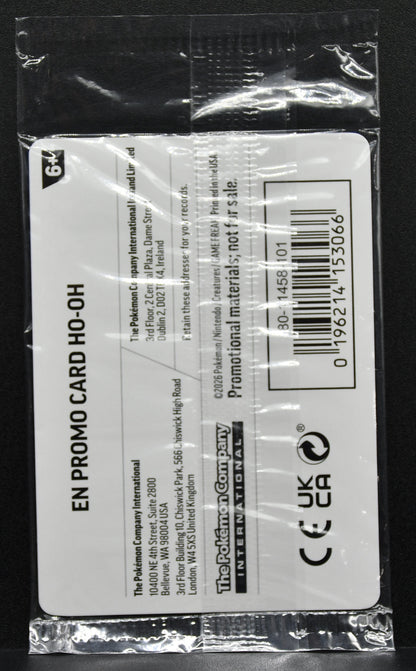 Pokemon TCG Ho-Oh EB Games Stamped 010/086 Chaos Rising Sealed