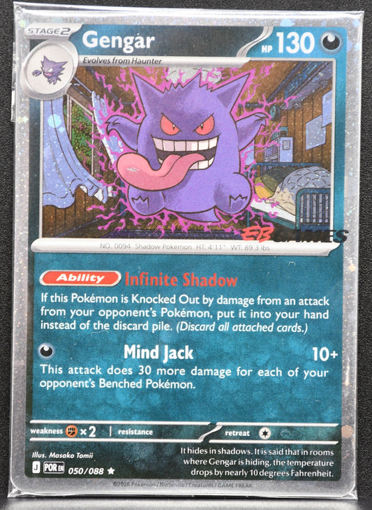 Pokémon TCG Gengar EB Games Promo Stamped 050/088 Sealed