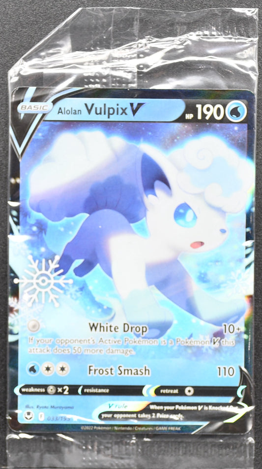 Pokemon TCG Alola Vulpix V 033/195 Holiday Stamp Sealed NM