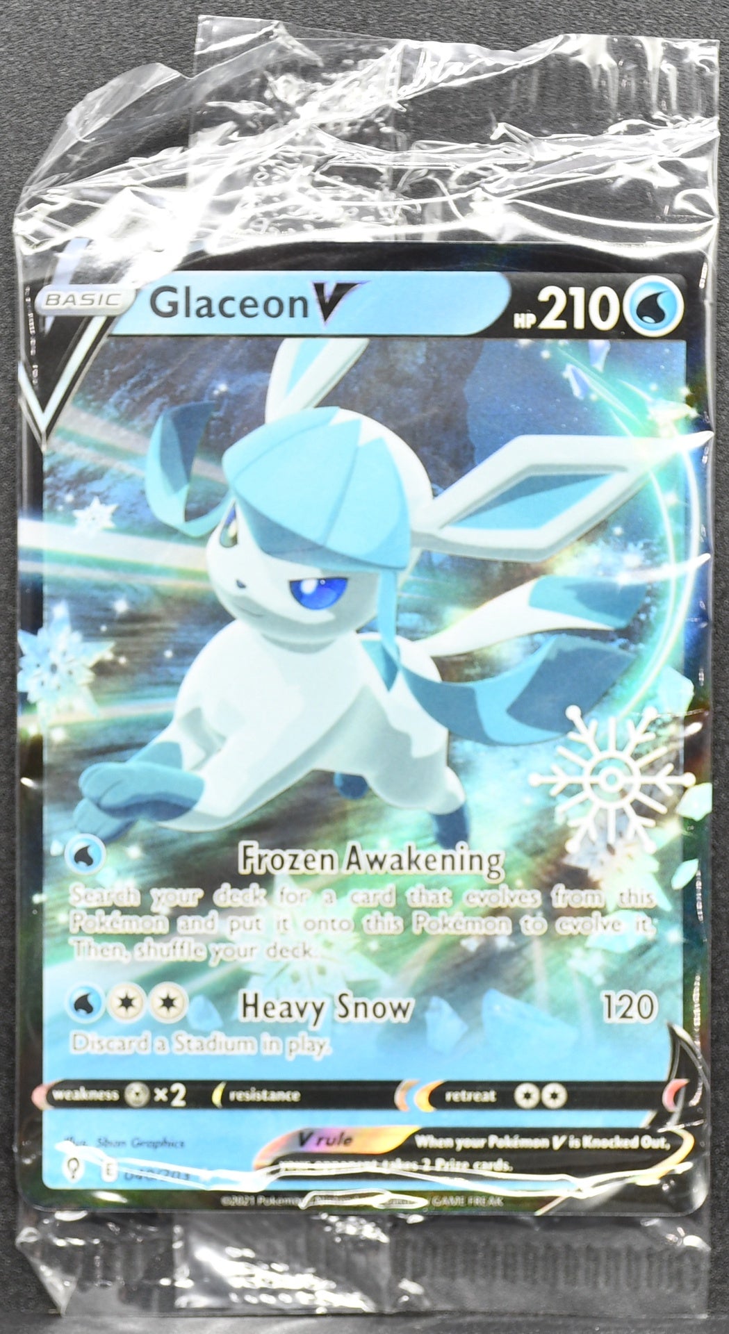 Pokemon TCG Glaceon V 040/203 Holiday Stamp Promo Sealed NM