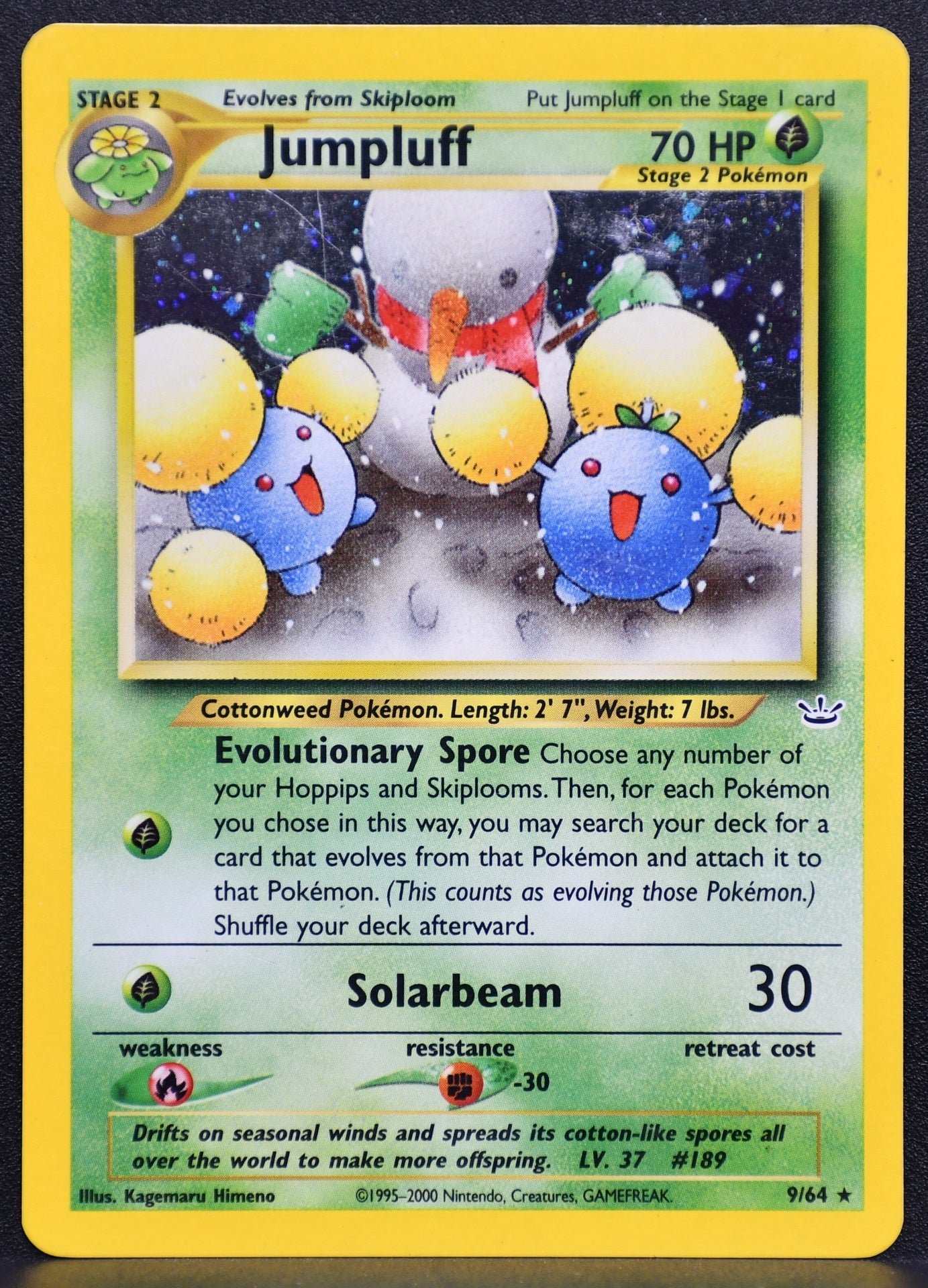 Pokemon TCG Jumpluff 007/111 Neo Genesis Unlimited Holofoil LP