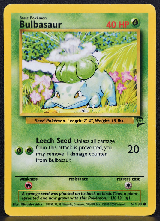 Pokemon TCG Bulbasaur 067/130 Base Set 2 Normal MP