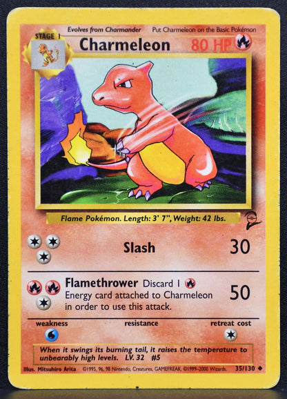 Pokemon TCG Charmeleon 035/130 Base Set 2 Normal HP