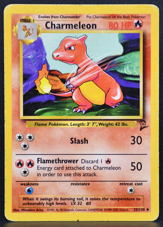 Pokemon TCG Charmeleon 035/130 Base Set 2 Normal HP