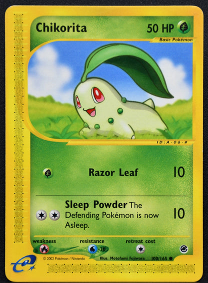 Pokemon TCG Chikorita 100/165 Expedition Normal MP