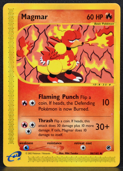 Pokemon TCG Magmar 086/165 Expedition Normal MP