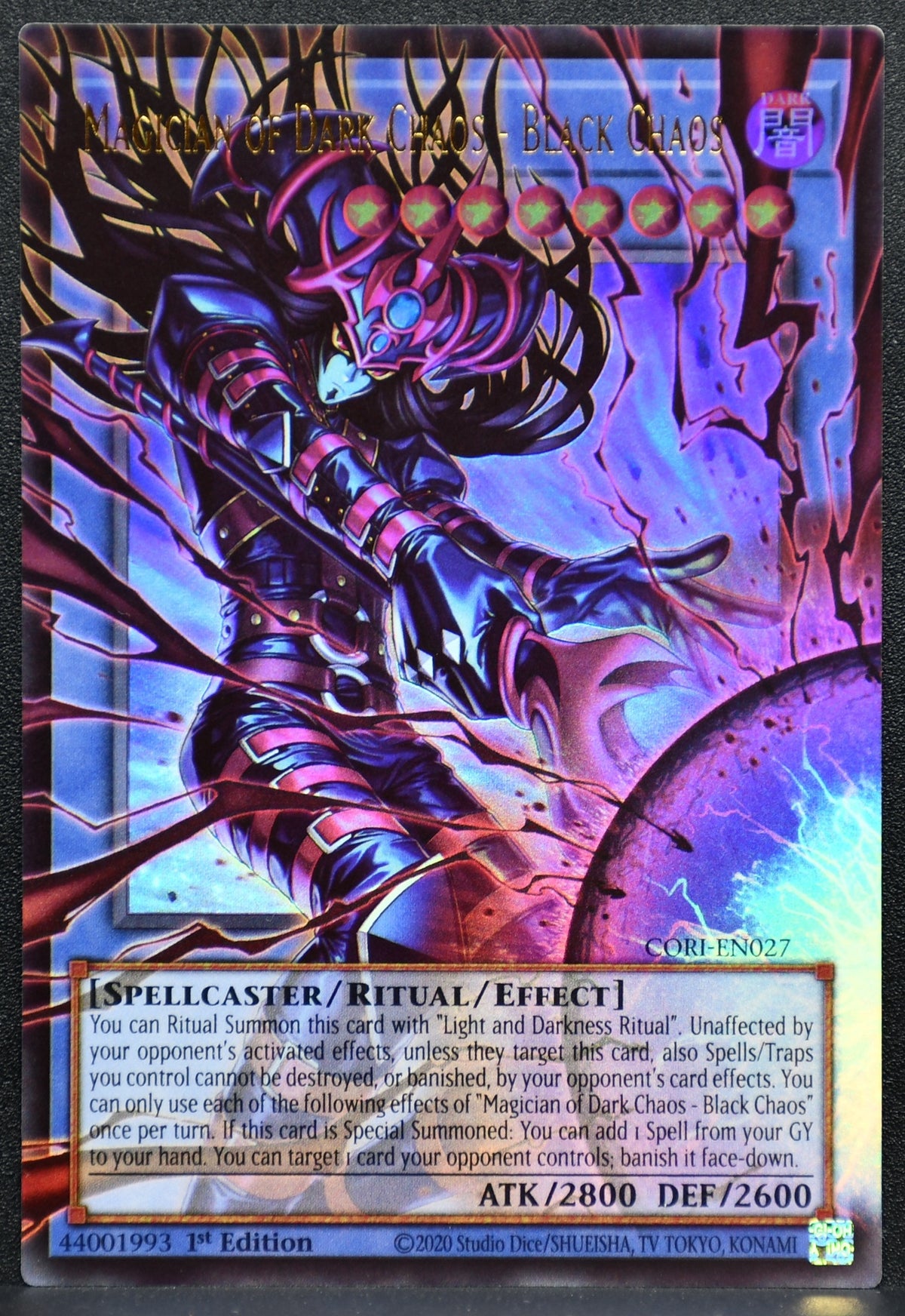 Yu-Gi-Oh Magician of Dark Chaos - Black Chaos 1st Edition CORI-EN027