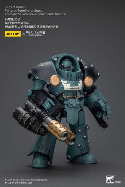 Tartaros Terminator Squad Terminator With Heavy Flamer And Chainfist Joy Toy