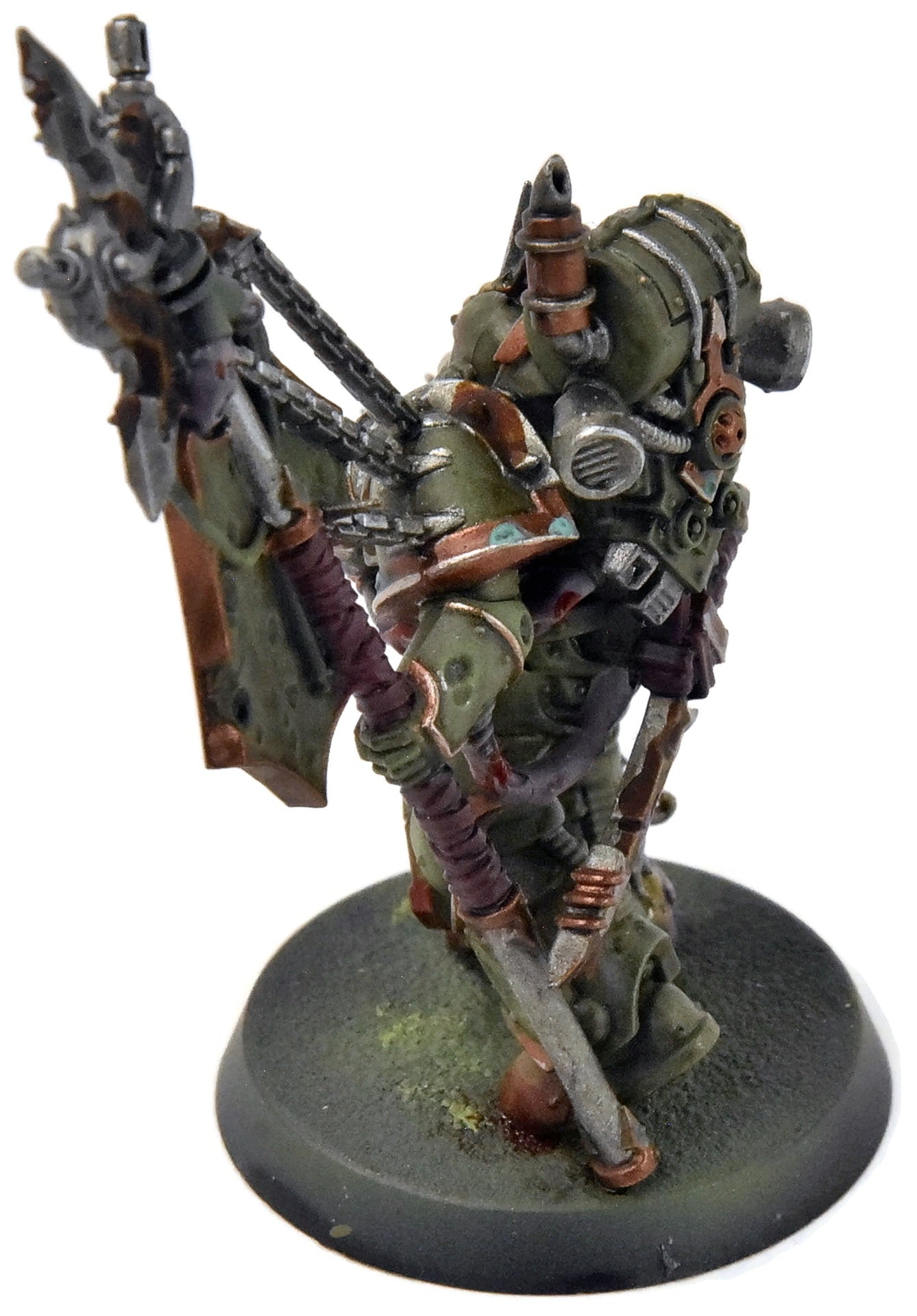 DEATH GUARD Plague Marine Icone Bearer #1 WELL PAINTED Warhammer 40K