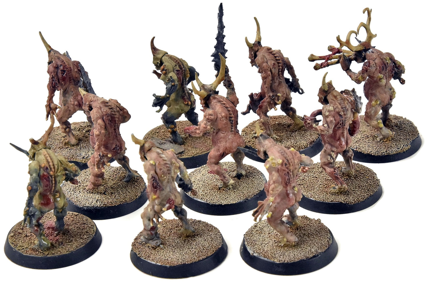 MAGGOTKIN OF NURGLE 10 Plaguebearers #3 WELL PAINTED Sigmar