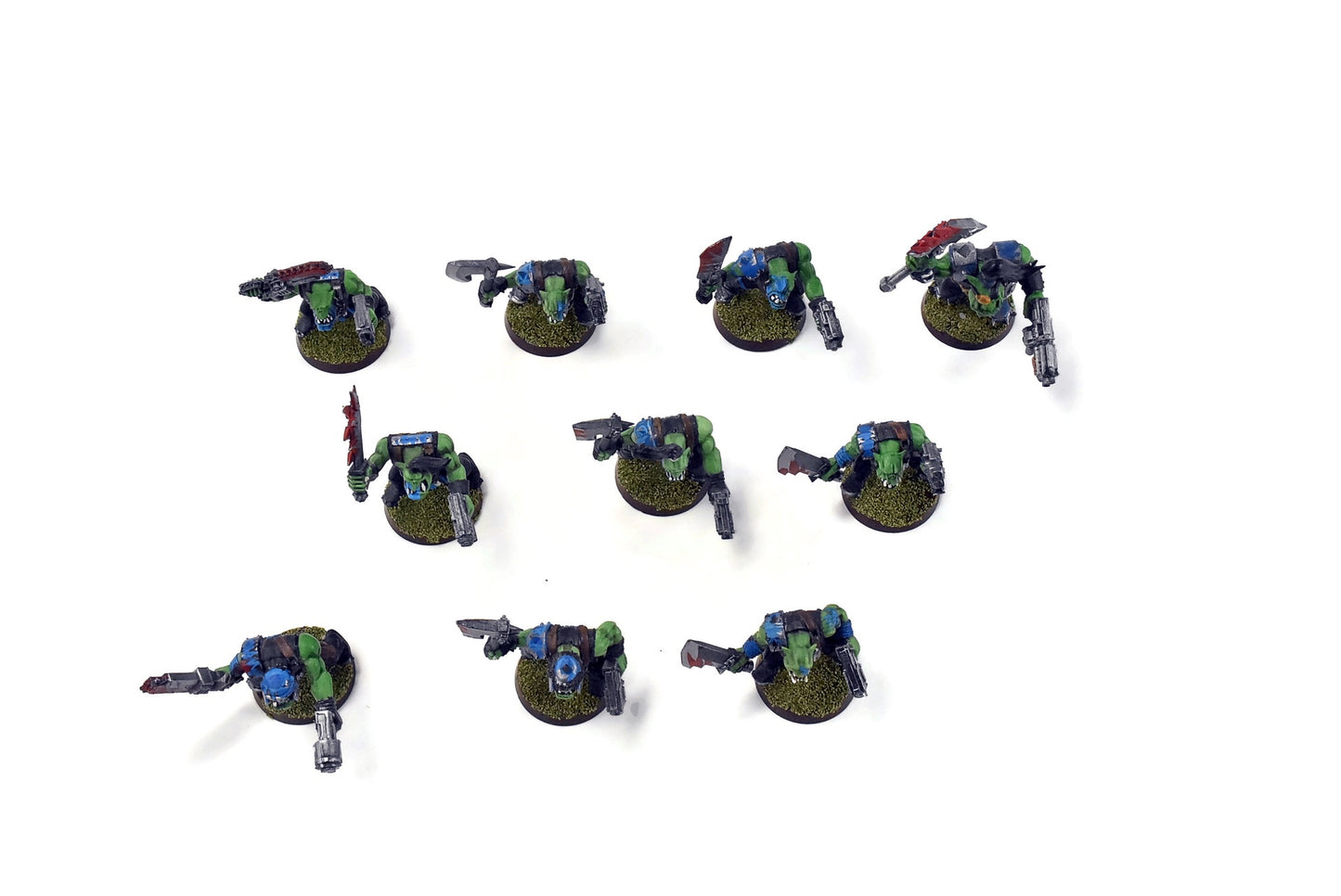 ORKS 10 Orks Boyz #1 WELL PAINTED 40K