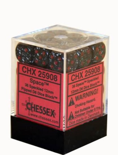 Speckled 36 * D6 Space 12mm Chessex Dice (CHX25908)