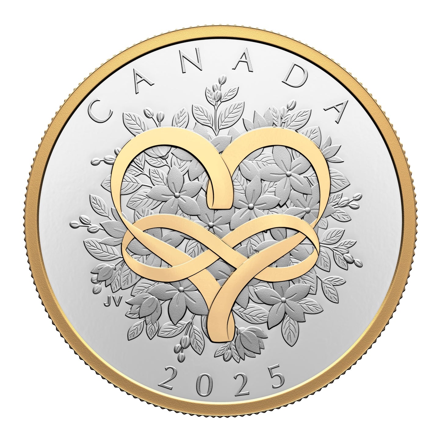 Célébrez l'amour – Pièce de 1 oz en argent fin (2025) (247519)