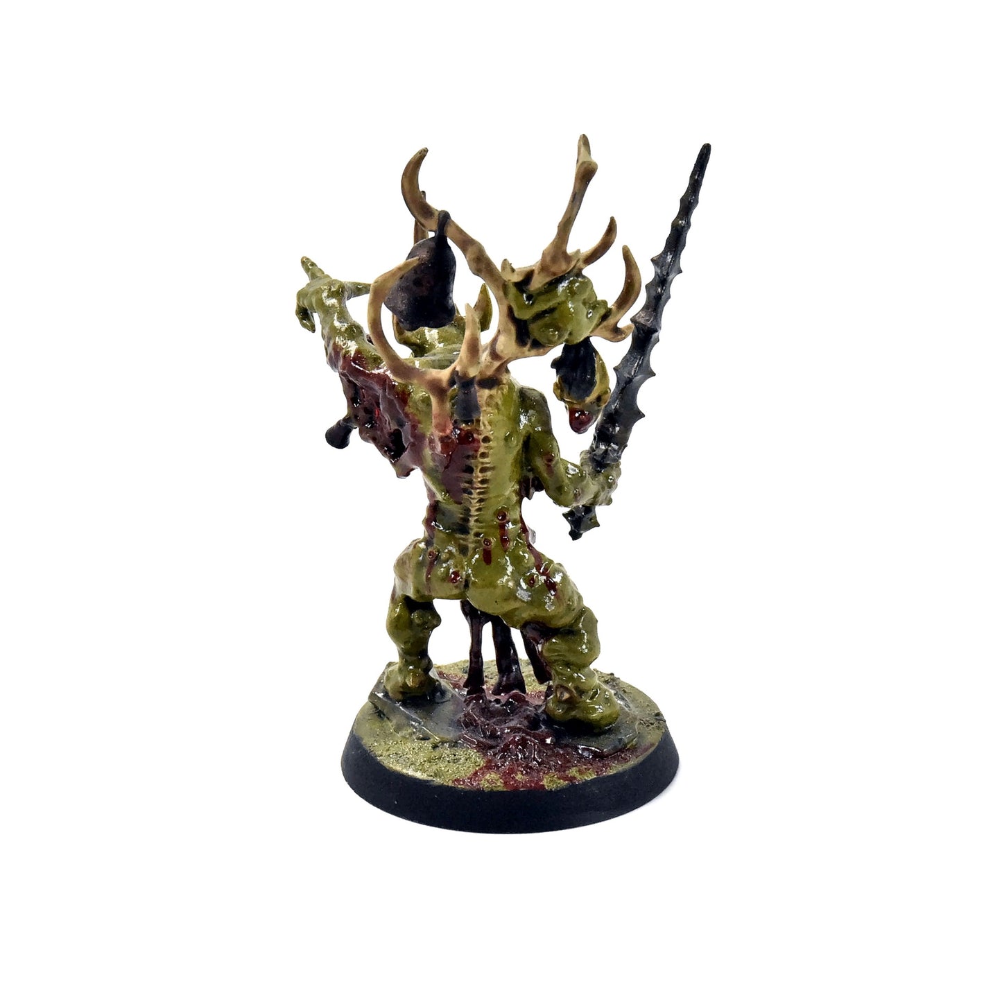 MAGGOTKIN OF NURGLE Poxbringer, Herald of Nurgle #1 WELL PAINTED