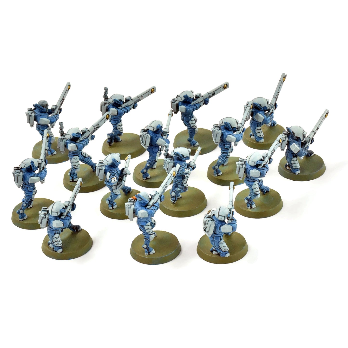 TAU EMPIRE 15 Fire Warriors #1 WELL PAINTED Warhammer 40K