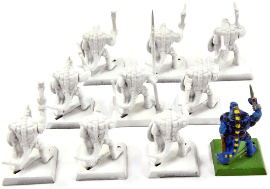 LIZARDMEN 10 Saurus Warriors #4 Warhammer Fantasy Classic Sculpt