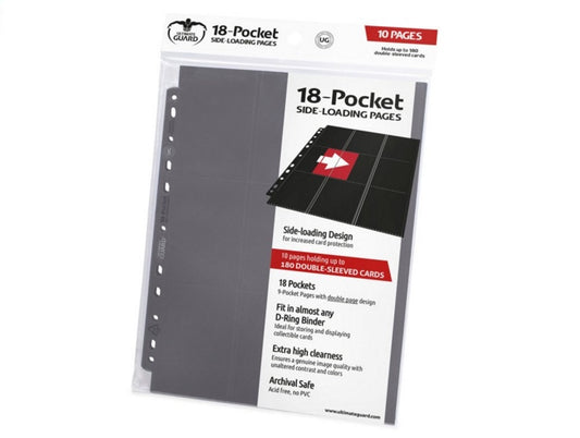 Ultimate Guard Supreme Pages Side-Loading 18Pkt Grey 10Ct