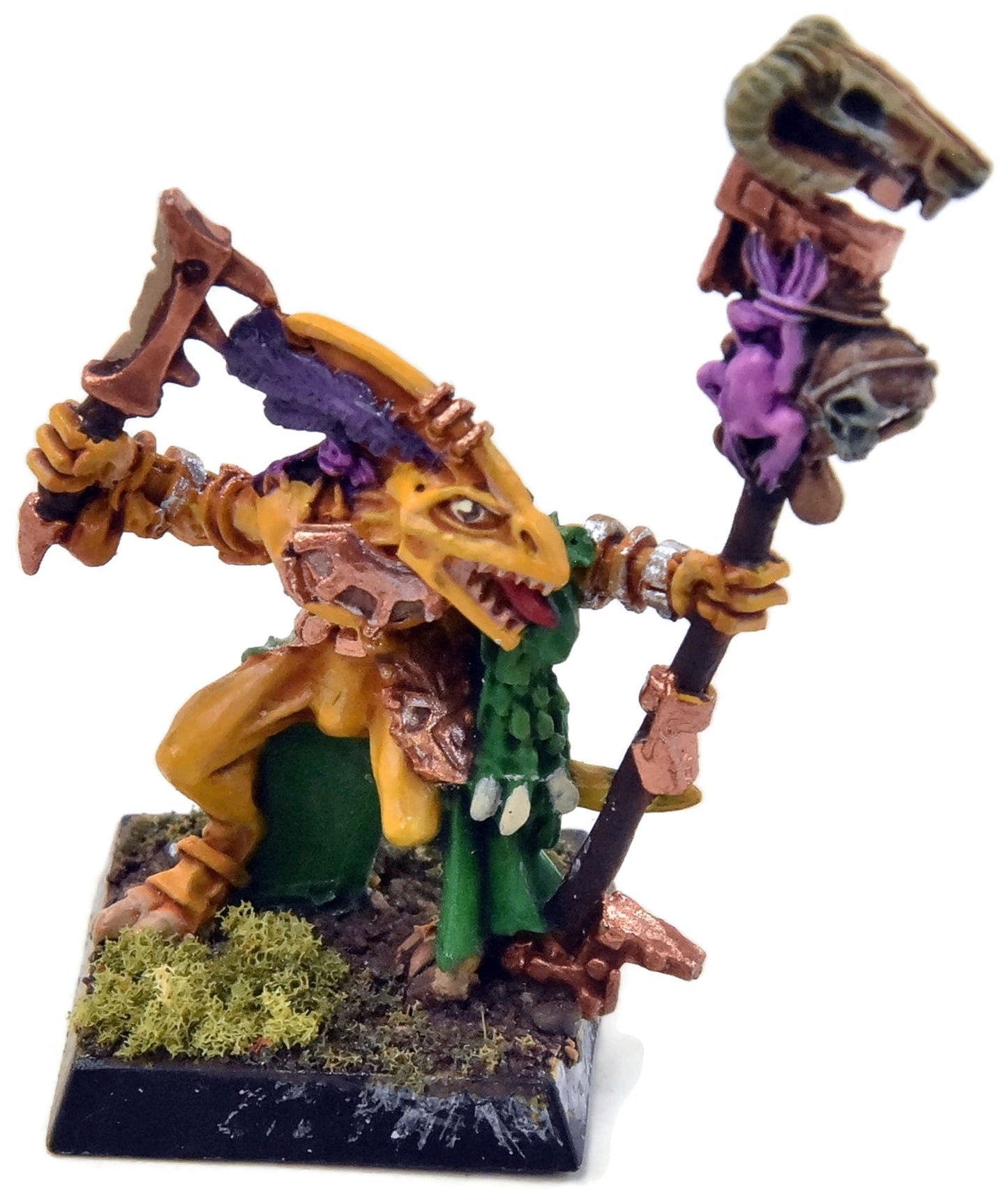 LIZARDMEN Skink Priest #1 METAL OOP Warhammer Fantasy