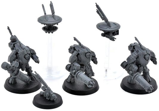 TAU EMPIRE 3 Xv25 Stealth Battlesuits With Drones #1 Warhammer 40K