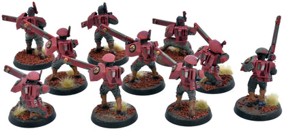 TAU EMPIRE 10 Fire Warriors #12 WELL PAINTED Warhammer 40K