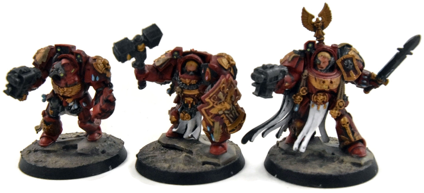 BLOOD ANGELS 6 Terminator Squad #1 WELL PAINTED Warhammer 40K