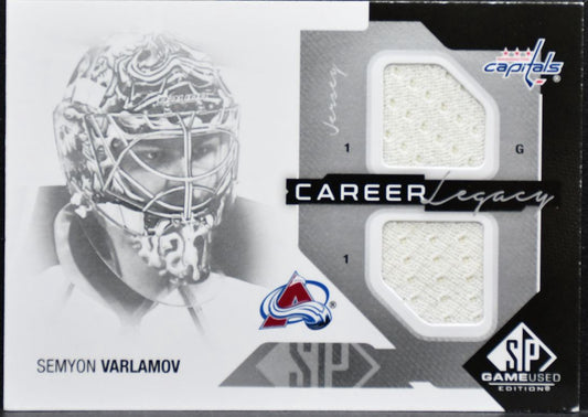 2014-15 SP Game Used Career Legacy Jerseys Varlamov Jersey 1571