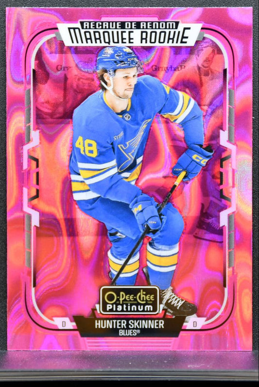 2025-26 O Pee Chee Platinum Marquee Rookie Pink Magma Hunter Skinner RC 8006