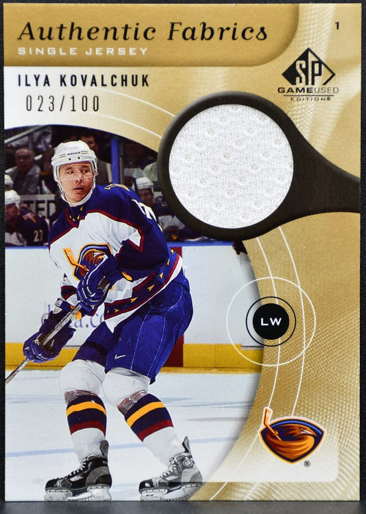 2006-07 SP Game Used Authentic Fabrics Parallel Kovalchuk /100 Jersey 9577