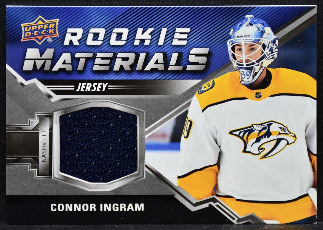 2020-21 UD Series 2 Rookie Materials Connor Ingram RM-CI RC Jersey