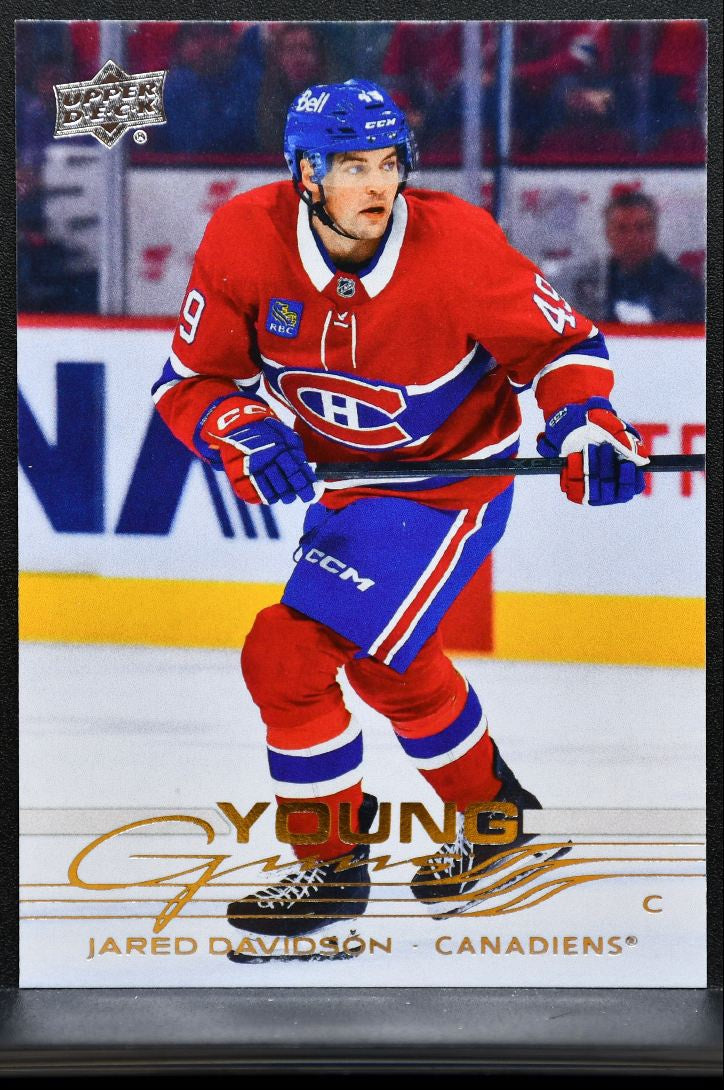 2025-26 Upper Deck Extended Series Young Guns Jared Davidson Canadiens RC 1433