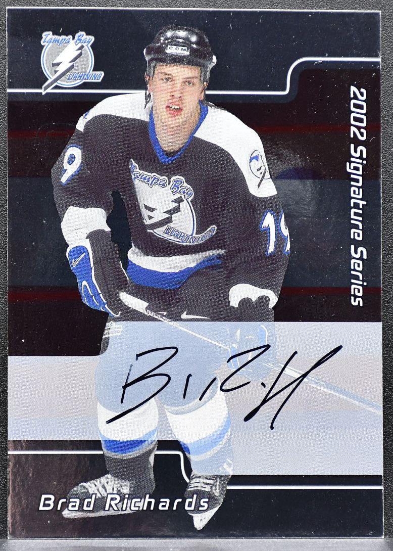 2001-02 Be a Player Signature Series Autos Brad Richards Lightning Auto 1351
