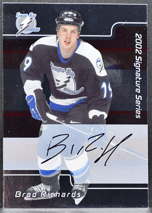 2001-02 Be a Player Signature Series Autos Brad Richards Lightning Auto 1351