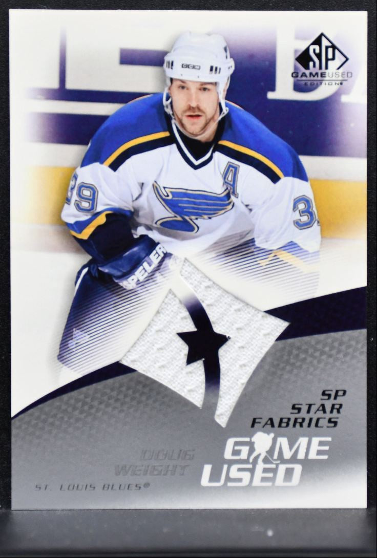 2003-04 SP Game Used Star Fabrics Doug Weight 101 St. Louis Blues Jersey 4114