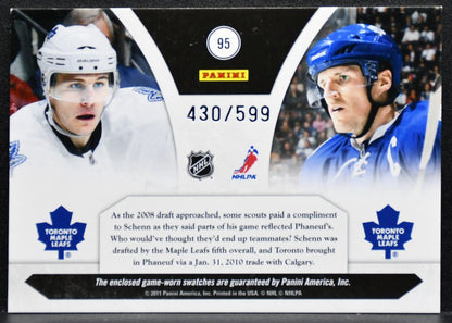 2010-11 Panini Luxury Suite Dion Phaneuf/Luke Schenn 430/599 Jersey 7683