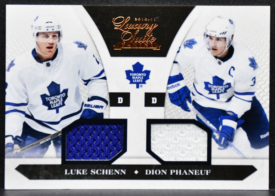 2010-11 Panini Luxury Suite Dion Phaneuf/Luke Schenn 430/599 Jersey 7683