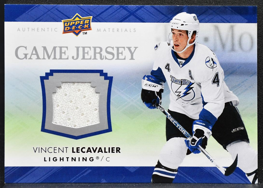 2007-08 UD Series 2 Game Jerseys Vincent Lecavalier GJ2-VL Lightning Jersey 3919