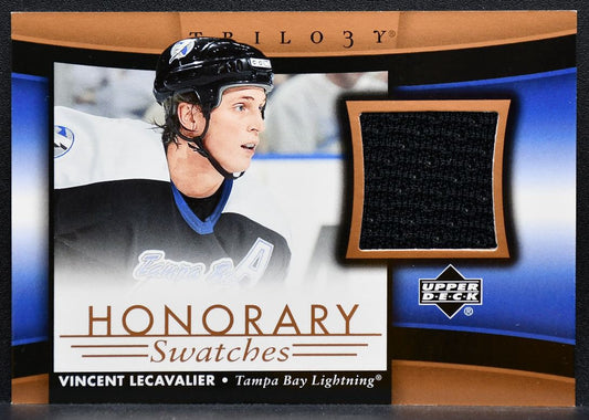 2005-06 UD Trilogy Honorary Swatches Vincent Lecavalier Lightning Jersey 7882