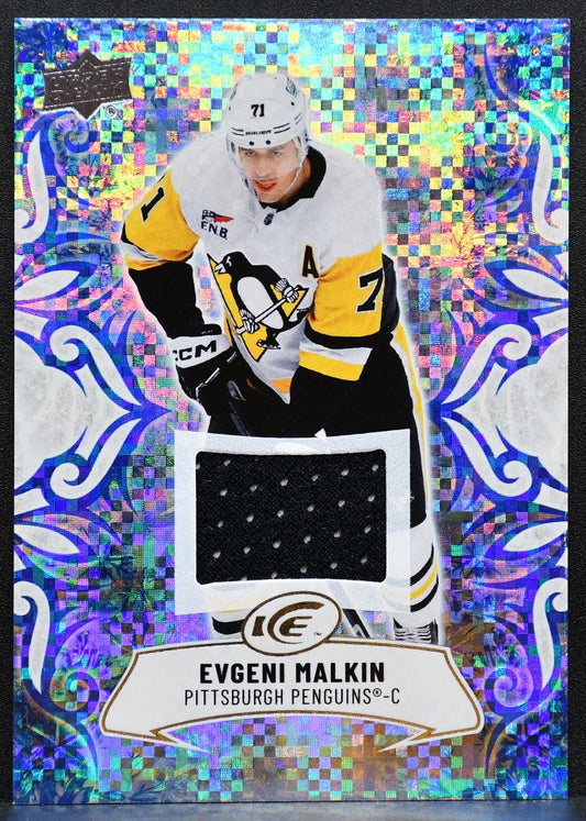 2024-25 Upper Deck Ice Jersey Evgeni Malkin 95 Pittsburgh Penguins Jersey 2447