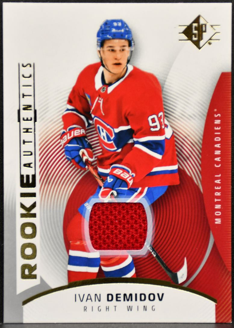 2025-26 SP Rookie Authentics Jersey Ivan Demidov 137 Canadiens RC Jersey 5660