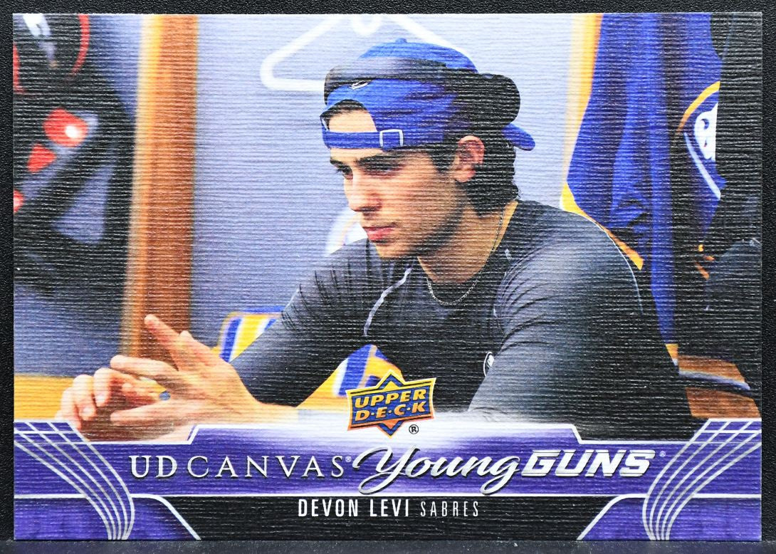 2023-24 Upper Deck Series 2 UD Canvas Young Guns Devon Levi C228 Sabres RC 6687