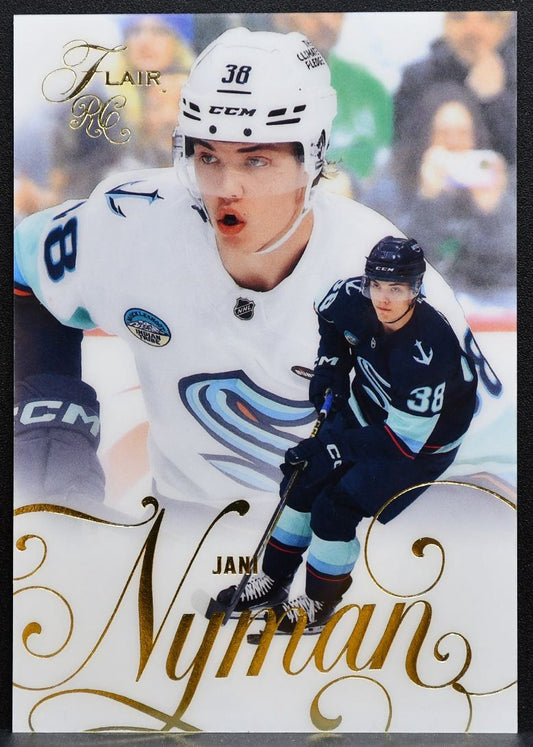 2025-26 Flair Rookie Jani Nyman 174 Seattle Kraken RC 9966