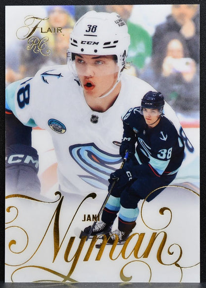 2025-26 Flair Rookie Jani Nyman 174 Seattle Kraken RC 9966