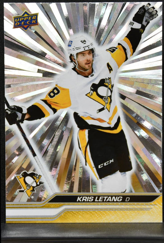 2023-24 Upper Deck Series 1 Outburst Kris Letang 141 Pittsburgh Penguins 9889