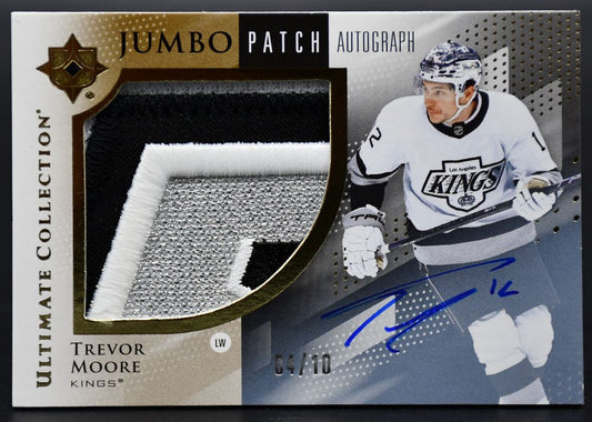 2024-25 UD Ultimate Collection Moore 55 Los Angeles Kings Auto /10 Patch